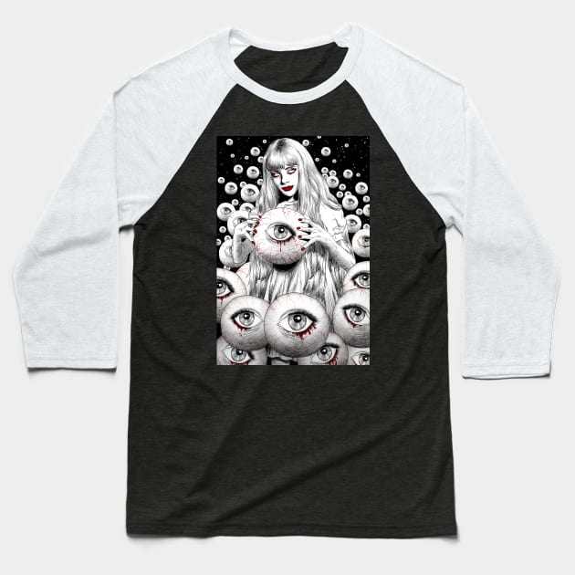 Spirits Of The Dead Baseball T-Shirt by VeronicaLux